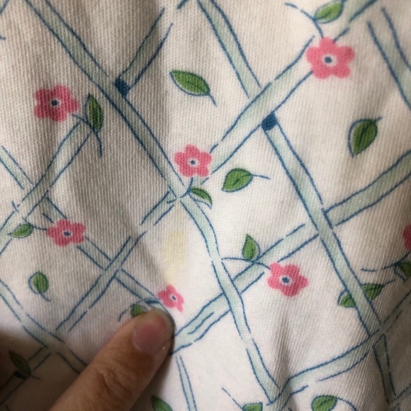 Y2K Agabang Floral Pajama Set Girls Tank and Shorts - Picture 2 of 4